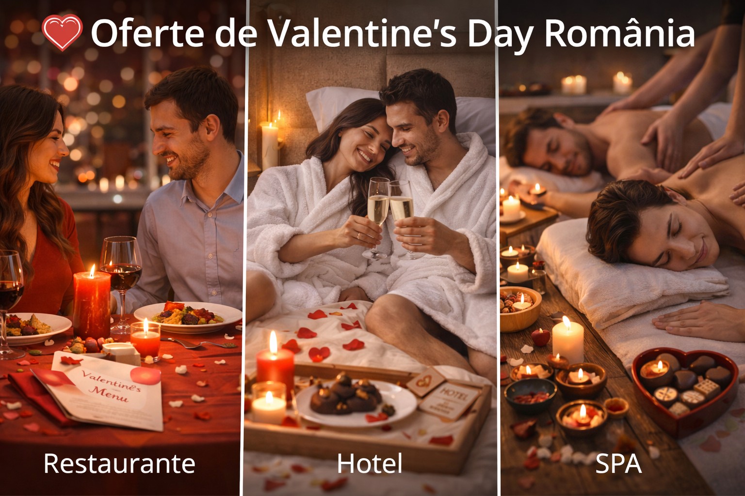 Oferte de Valentine’s Day: ce merită la restaurante, hoteluri și SPA